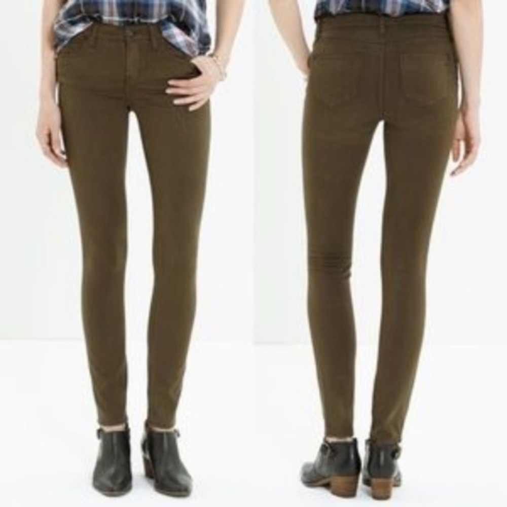 Madewell Skinny Skinny Olive/Brown Pants size 26